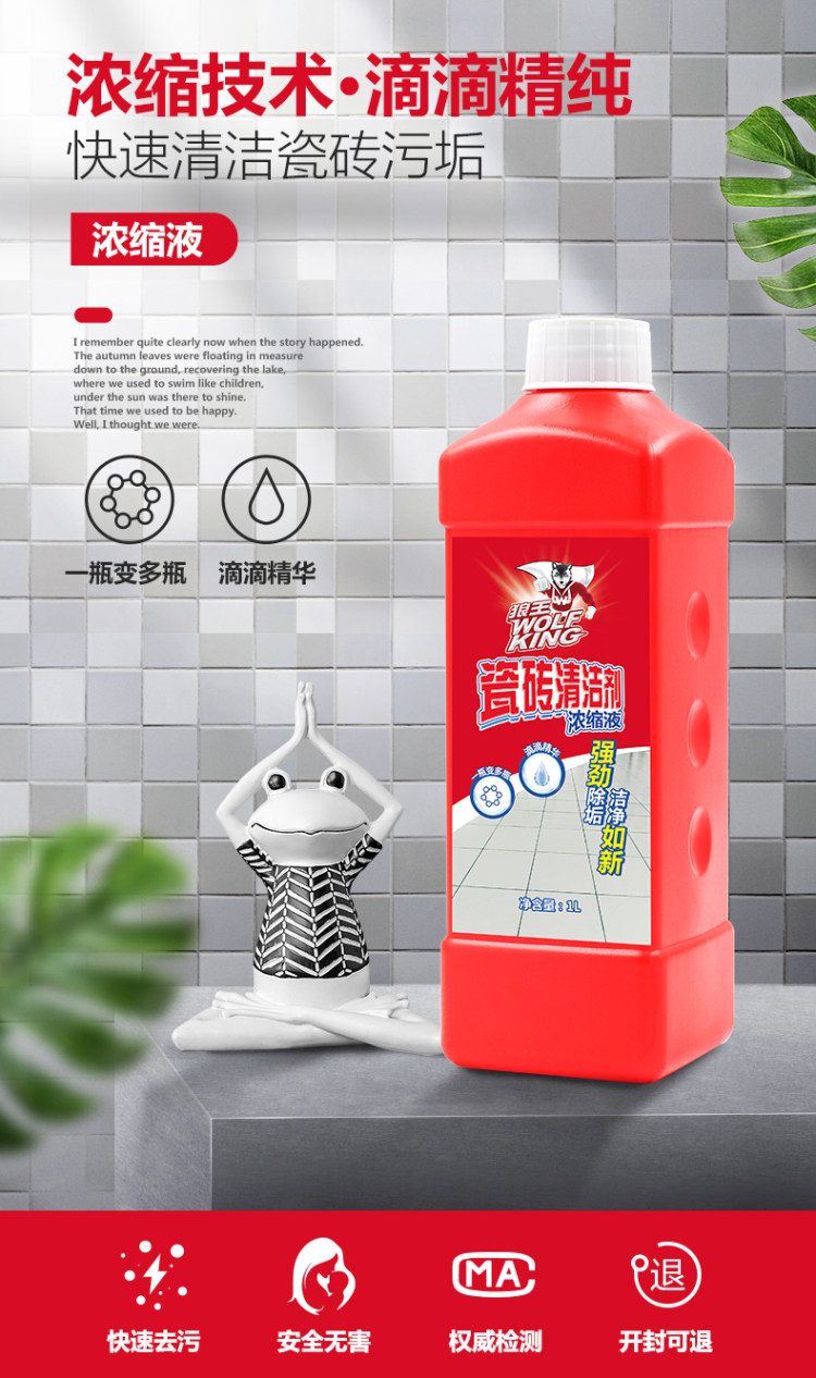 瓷砖强力去污清洁剂1L 图1