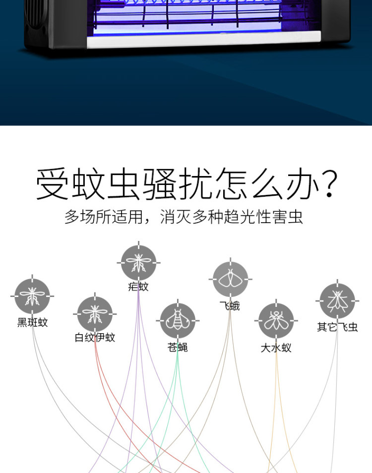 上海红心 LED灭蚊灯 家用商用 图6