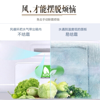 限地区： KONKA 康佳 BCD-430WEGX5S 430升 对开门冰箱 图4