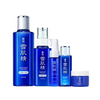 SEKKISEI 雪肌精 明星盈润水乳套装（化妆水180ml+乳液130ml）赠（洗颜20ml+水24ml+凝露6g） 图5