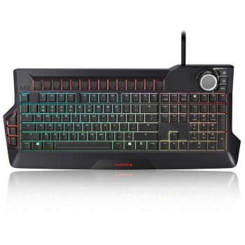 CHERRY 樱桃 MX BOARD 9.0 RGB机械键盘 黑色 青轴 图1