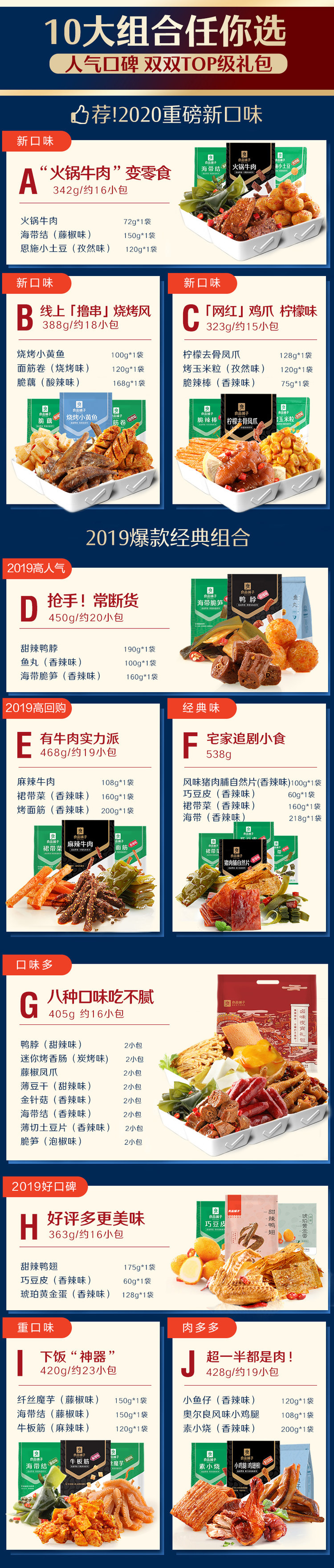 良品铺子 麻辣零食组合大礼包 2件 图2