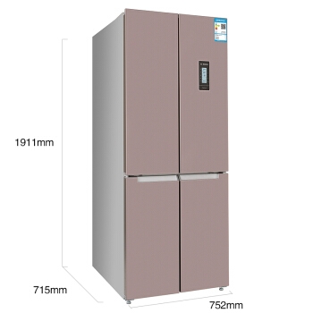京东PLUS会员： BOSCH 博世 BCD-452W(KMF46A66TI) 452升 十字对开门多门冰箱 零度保鲜（玫瑰金） 图4