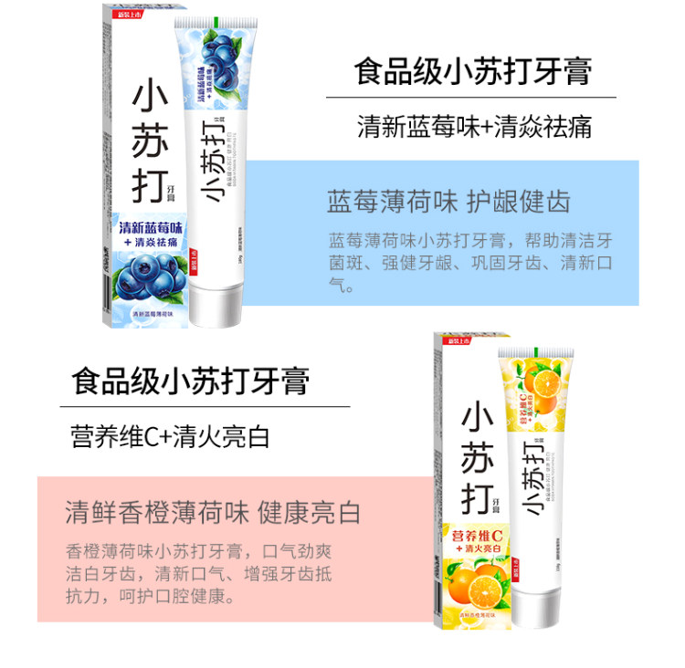 水果亮白小苏打牙膏5支 图3