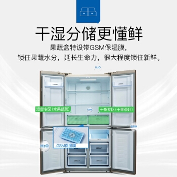 Meiling 美菱 BCD-501WPUCX 501升 十字对开门冰箱 图5