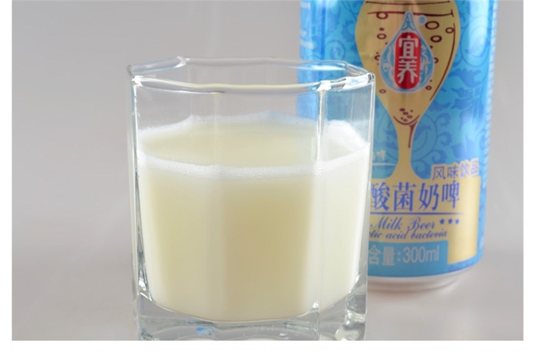 宜养 乳酸菌奶啤 300ml*6瓶 带气泡的乳饮料 图3