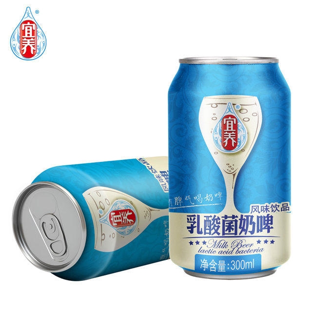 宜养 乳酸菌奶啤 300ml*6瓶 带气泡的乳饮料 图1