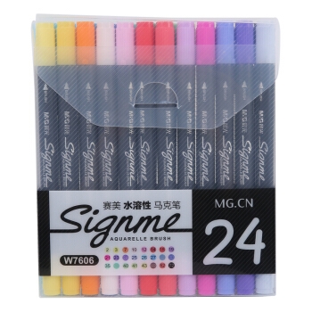 M&G 晨光 APMW7606 赛美水溶性马克笔 24色 *2件 +凑单品 图1