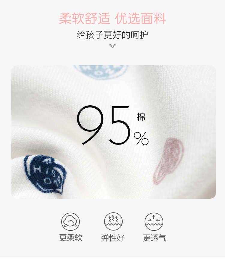 恒源祥 ​A类 女童纯棉内裤3条装 图5