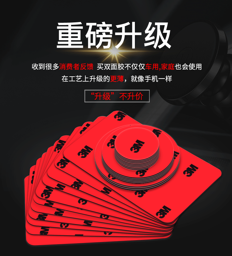 3M 强力双面胶 直径30mm*0.8mm厚 5片装 图1