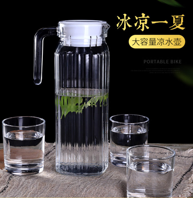 玻璃耐热果汁壶鸭嘴壶1.1L 图1