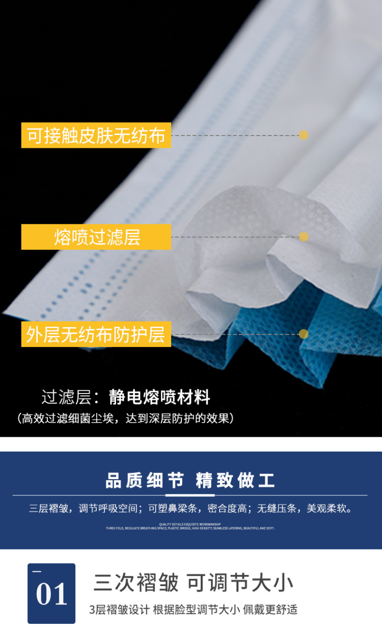 华鲁 医用外科口罩 20支 图5