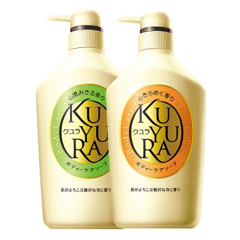 KUYURA 可悠然 美肌沐浴露套装（花漾之恋550ml*2+碧野悠悠550ml*2） *2件 图1