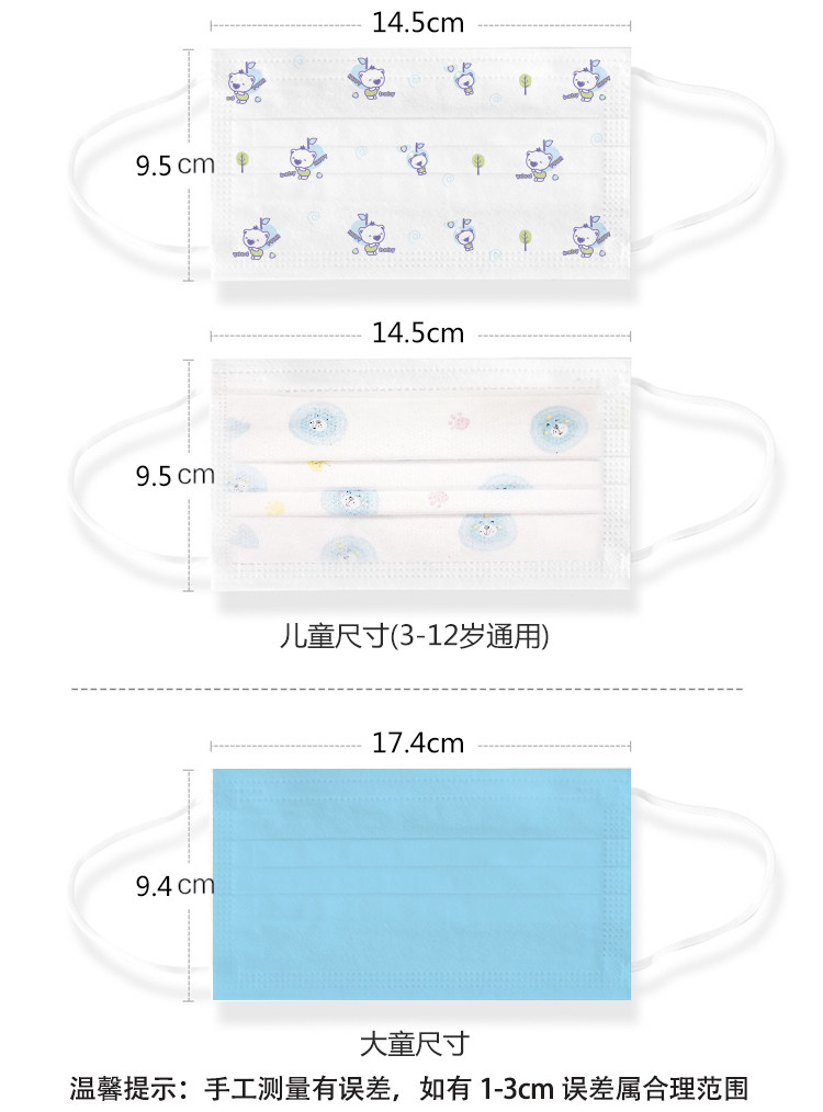 一次性儿童专用口罩 50支 图4