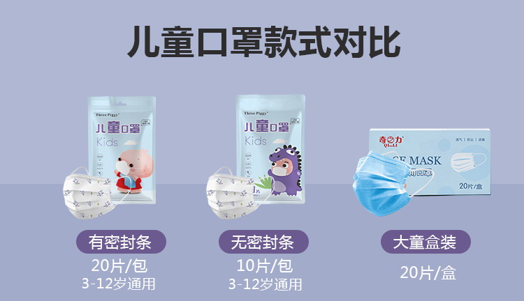 一次性儿童专用口罩 50支 图1