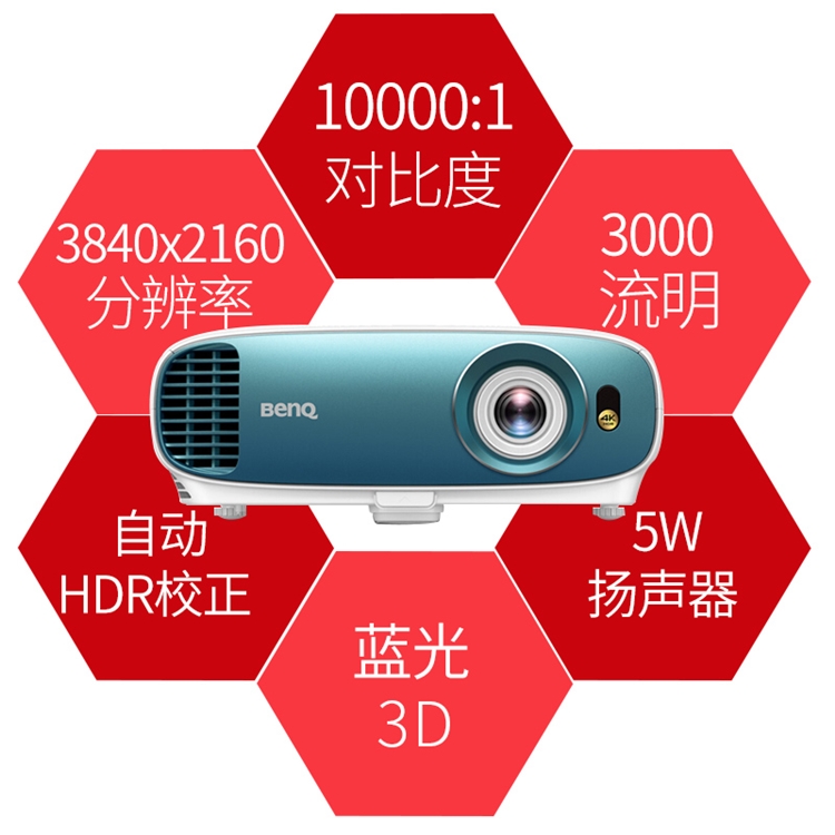 1日0点、61预告： BenQ 明基 TK800M 4K投影仪 图5