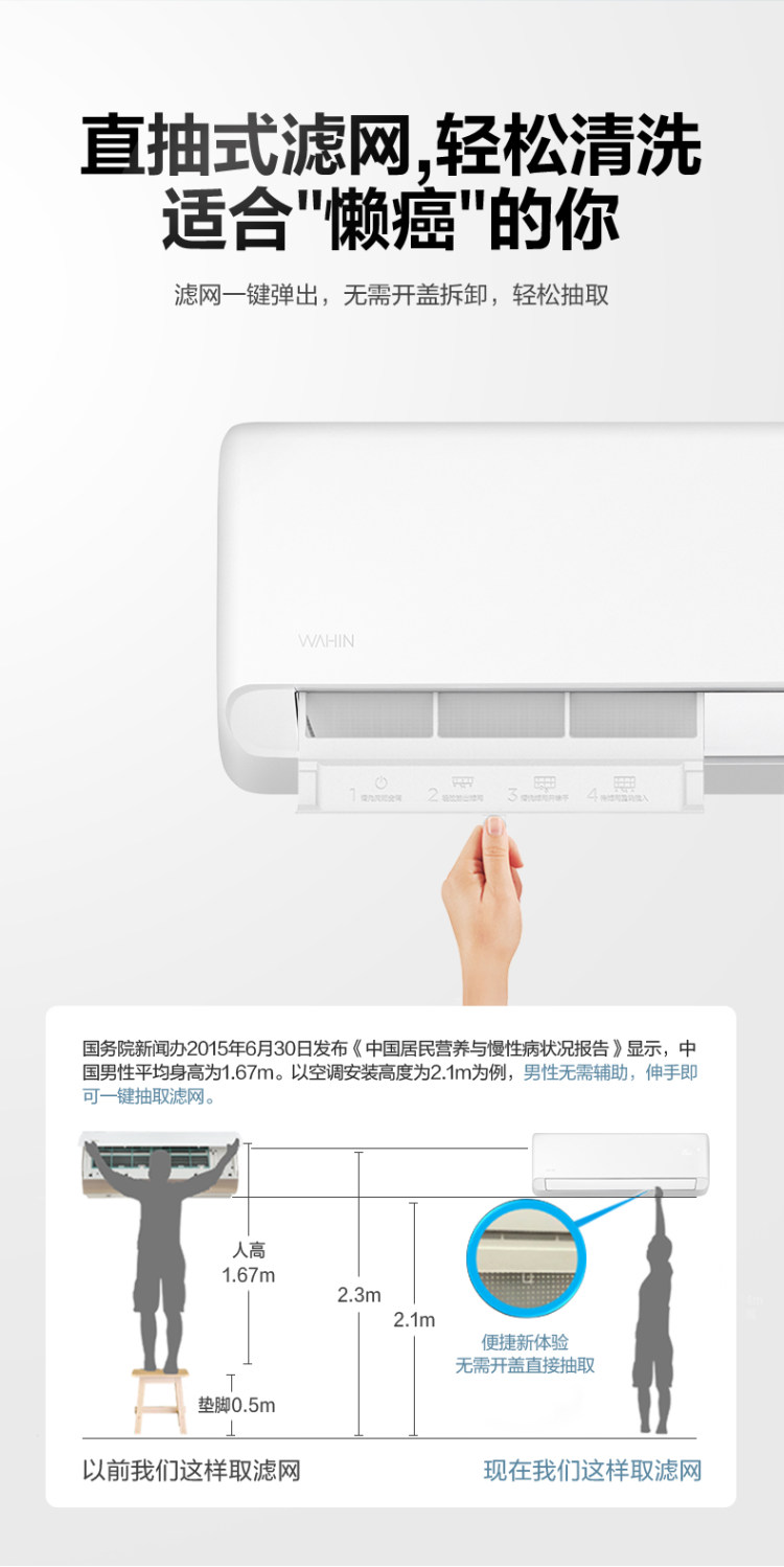 华凌 1.5匹 一级变频 壁挂式空调 图7