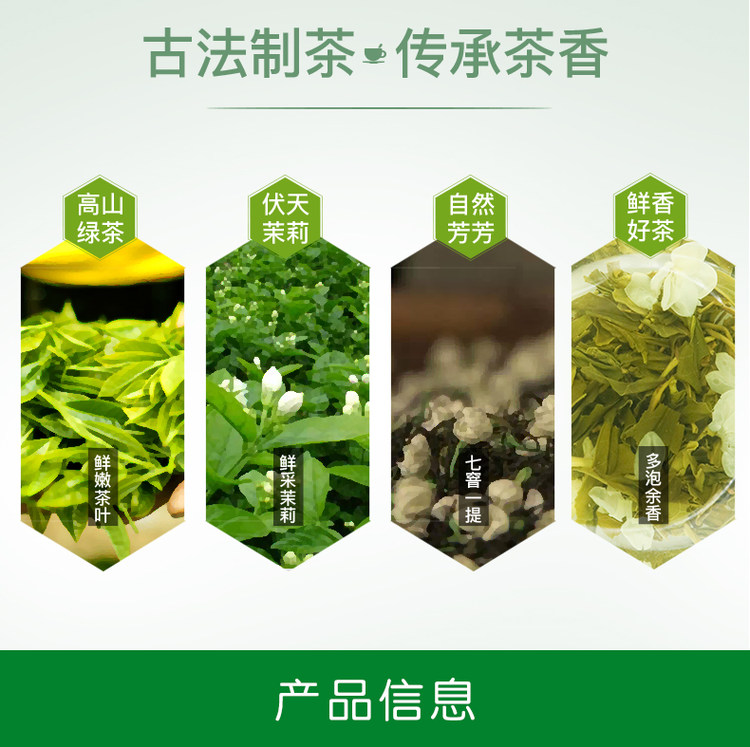君享 2020新茉莉花茶 125g 8元包邮 图3