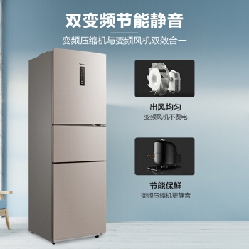1日0点、61预告： Midea 美的 BCD-228WTPZM(E) 228升 三门冰箱 图5