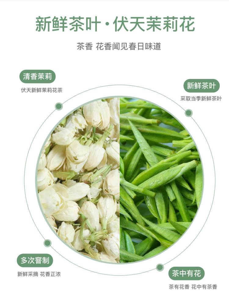 君享 2020新茉莉花茶 125g 8元包邮 图2