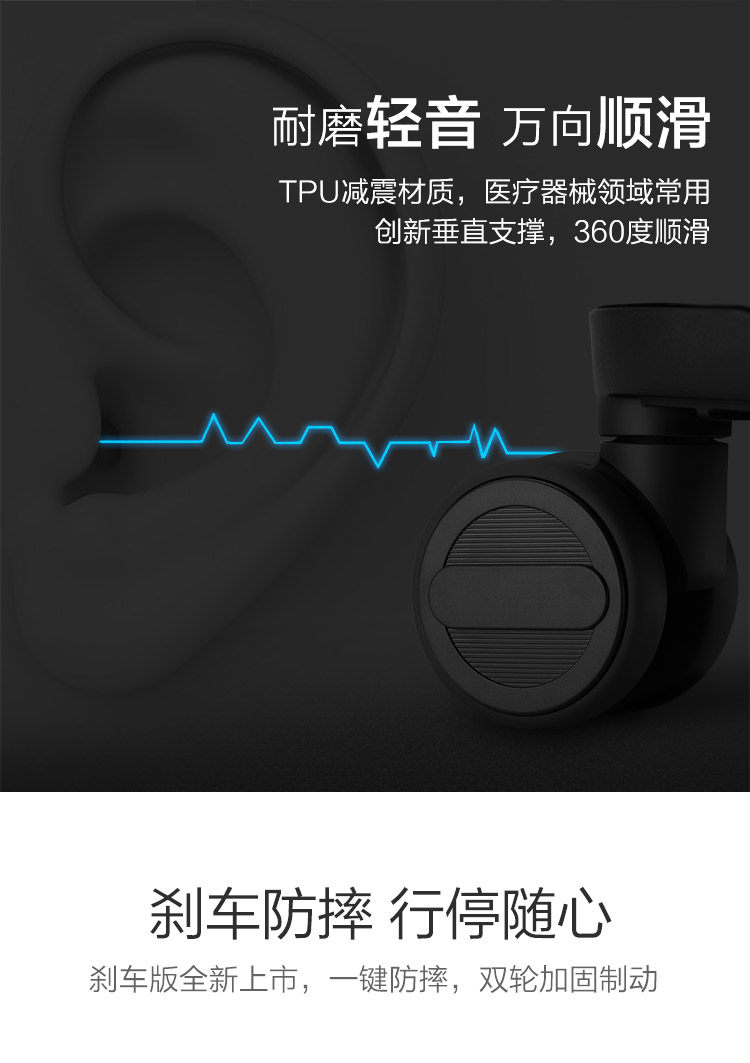 小米生态链 90分 红点奖款行李箱 20寸 德国进口PC材质 图7