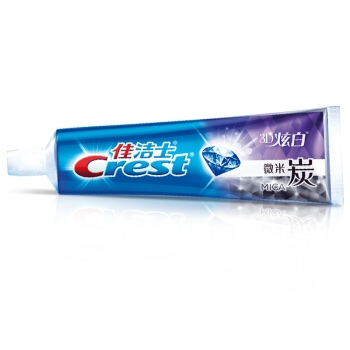 京东PLUS会员： Crest 佳洁士 3D炫白 微米炭 牙膏 120g *3件 图2