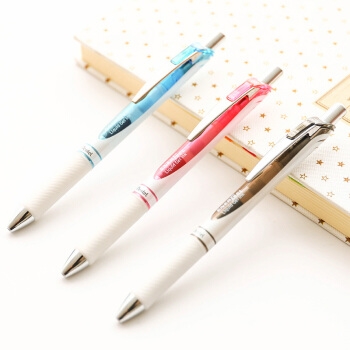 Pentel 派通 BLN75 按动中性笔 0.5mm 白色杆 蓝芯 5支装 *2件 +凑单品 图5