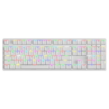 ikbc F410 108键 焕彩机械键盘 RGB背光 cherry轴 背光键盘 红轴 图1
