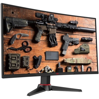 HKC 惠科 G271F 27英寸 VA曲面电竞显示器(144Hz、FreeSync、1800R、1ms) 图2