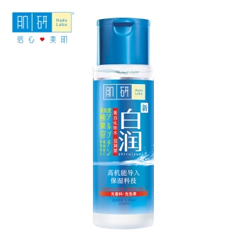 京东PLUS会员： Hada Labo 肌研 白润 美白化妆水 清爽型 170ml（赠卸妆水30ml*2） *4件 图1