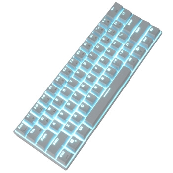 ROYAL KLUDGE RK61 蓝牙双模机械键盘 61键 白色 青轴 图2