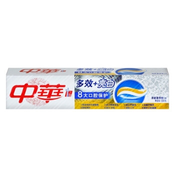 ZHONGHUA 中华 多效+亮白牙膏 清新薄荷 130g *13件 图2