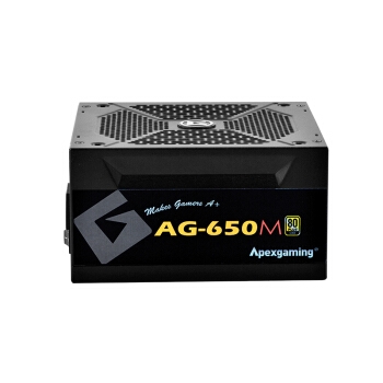 京东PLUS会员： Apexgaming 艾湃电竞 AG-650M 额定650W 全模组金牌 台式机电源 图2