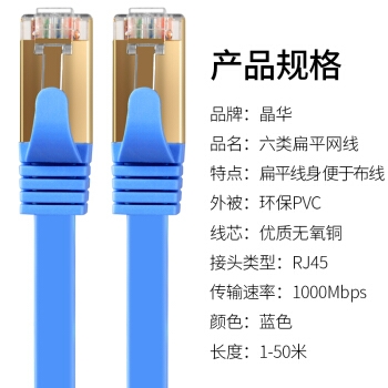 JH 晶华 六类扁网线 2米 图4