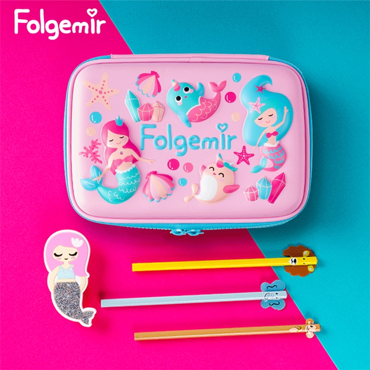 5日10点: Folgemir 跟我来 EVA浮雕文具盒 美人鱼 大款 图1