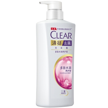 CLEAR 清扬 去屑洗发水套装 （多效水润型720g*2+送多效水润100g*2 ）+袋装洗发水200g*2包 图6