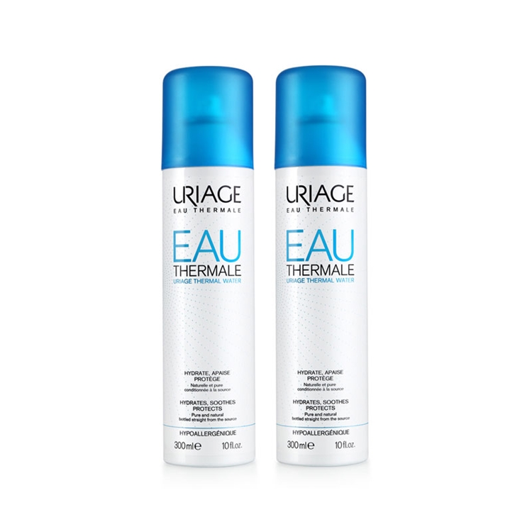 22点开始： uriage 依泉 舒缓保湿喷雾 300ml*2支装+赠送洁肤水100ml+睡眠面膜15ml 图1