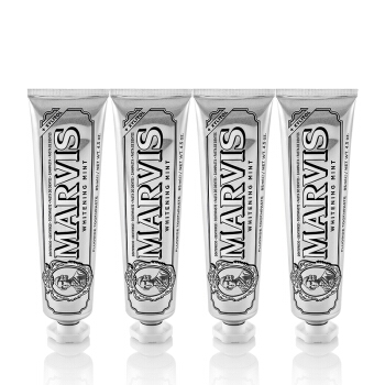 MARVIS 玛尔斯 银色白皙薄荷牙膏 85ml *4件 图4