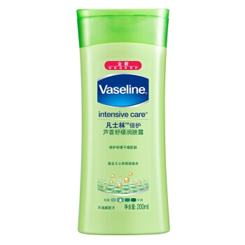 京东PLUS会员： Vaseline 凡士林 倍护 芦荟舒缓润肤露 200ml *4件 图2