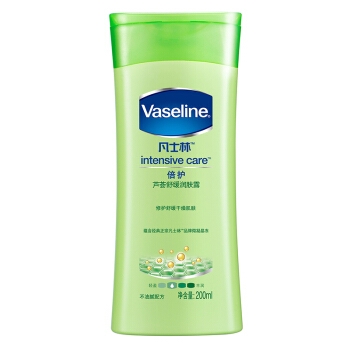 京东PLUS会员： Vaseline 凡士林 倍护 芦荟舒缓润肤露 200ml *4件 图1