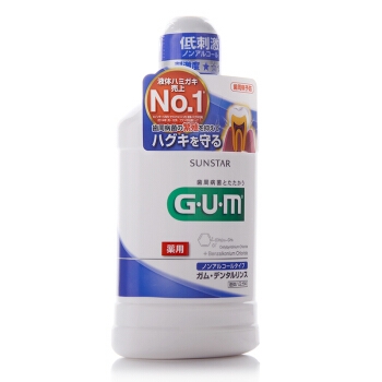 G·U·M 牙周护理漱口水 清新薄荷 （500ml+赠80ml） *3件 图4