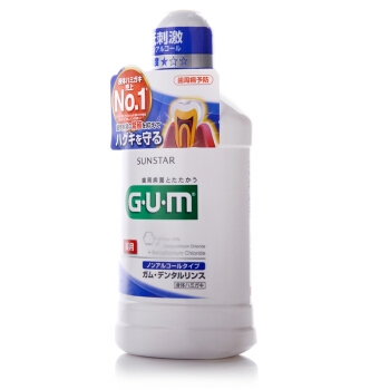 G·U·M 牙周护理漱口水 清新薄荷 （500ml+赠80ml） *3件 图2