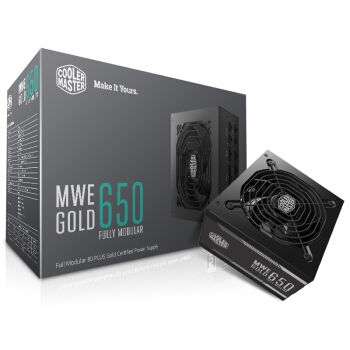 COOLERMASTER 酷冷至尊 MWE 650W 电脑电源 金牌650W 全模组化 图1