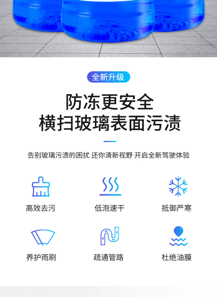 四季汽车玻璃水 四瓶5.2L 图2