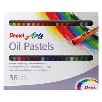 京东Plus会员： Pentel 派通 PHN-36 油画棒 36色 *5件 图2