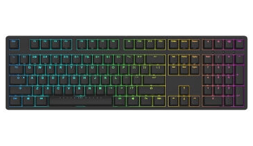iKBC F-108 RGB 幻彩背光 机械键盘 Cherry红轴 黑色 图1