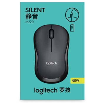 Logitech 罗技 M220 无线静音鼠标 灰色 图5