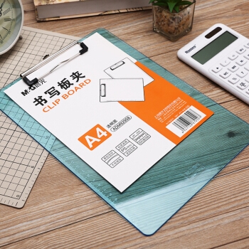 M&G 晨光 ADM92958 竖款文件板夹 透明蓝 *5件 图5