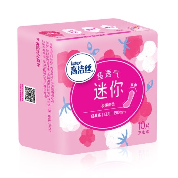 kotex 高洁丝 极薄棉柔迷你护翼卫生巾 190mm 60片 *4件 图3