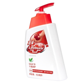 Lifebuoy 卫宝 先进抗菌洗手液 450ml 赠补充装 400ml *10件 图5